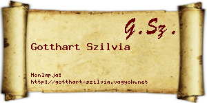 Gotthart Szilvia névjegykártya
